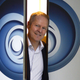 Ubisoft CEO Yves Guillemot opens a door in the company's Paris headquarters.